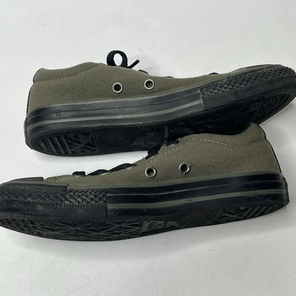 Converse All Star Green Canvas Low Top Sneakers Junior Size 2